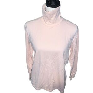 Partners Light Pink Long Sleeve Turtleneck Shirt Cotton USA